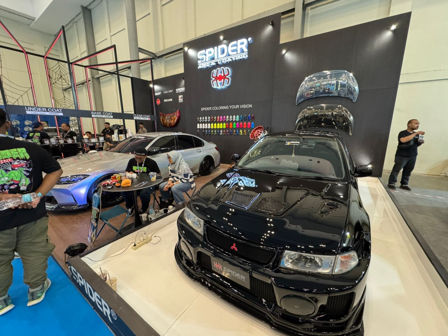 raffi ahmad, lamborghini aventador, gofar hilman, toyota starlet, cat spider, Mitsubishi Lancer CK5, Hadir di IMX 2025, Cat Spider Bawa Mobil Cakep Hasil Kolaborasi Dengan Gorfar Hilman Sampai Raffi Ahmad