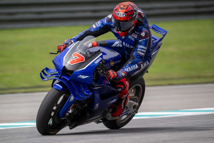 yamaha, sirkuit Sepang, Malaysia, augusto fernandez, mesin v4 yamaha, yamaha yzr m1 v4, motogp malaysia 2025, Agak Tricky, Ini Curhatan Fernandez Usai Geber YZR-M1 V4 di Sirkuit Sepang