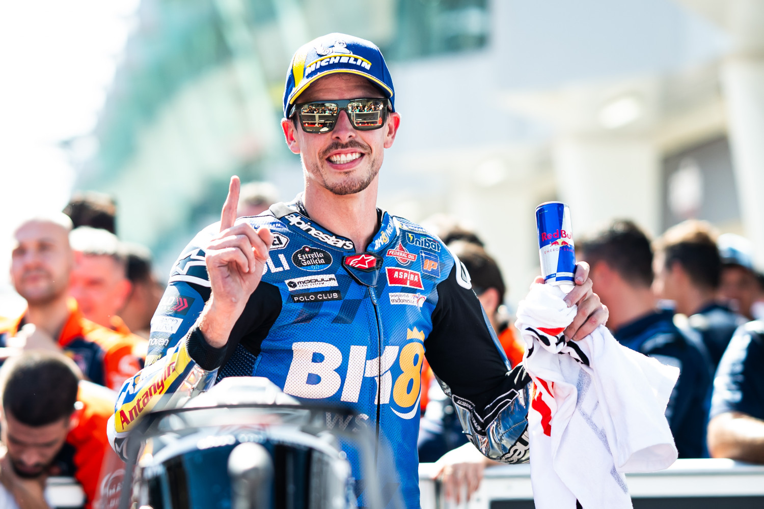gresini racing, federal oil, alex marquez, motogp malaysia, PT ExxonMobil Lubricants Indonesia, fermin aldeguer, 100 Orang Diberangkatkan Federal Oil ke MotoGP Malaysia, Liat Langsung Alex Marquez Naik Podium