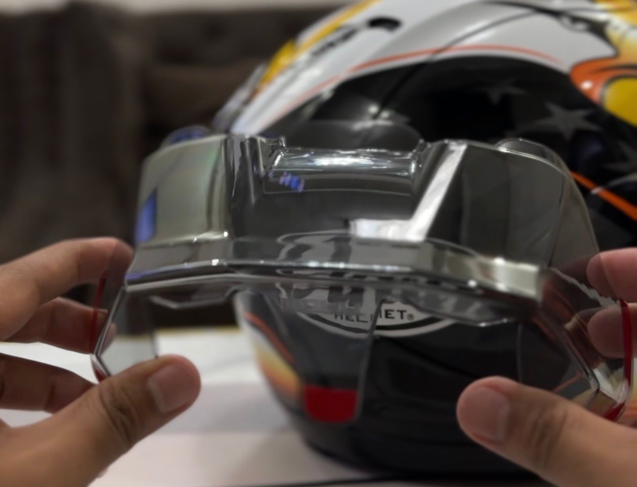 helm arai, Arai RX-7X, GMA Product Series, visor Arai, spoiler Arai, GMA CLEAN, Helm Arai Makin Ganteng Maksimal, GMA CLEAN Punya Visor Iridium Teknologi Photocrmoic