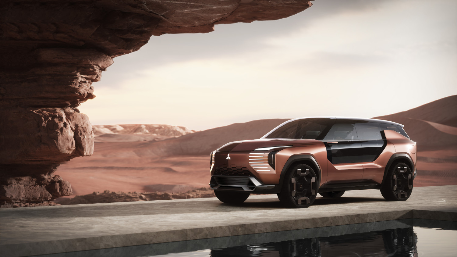 mitsubishi motors, mobil baru mitsubishi, Japan Mobility Show 2025, Mitsubishi Elevance Concept, SUV Listrik Mitsubishi, SUV Listrik 4WD Unik Mitsubishi Meluncur di Japan Mobility Show 2025, Tarik Anhang Kapsul Futuristik