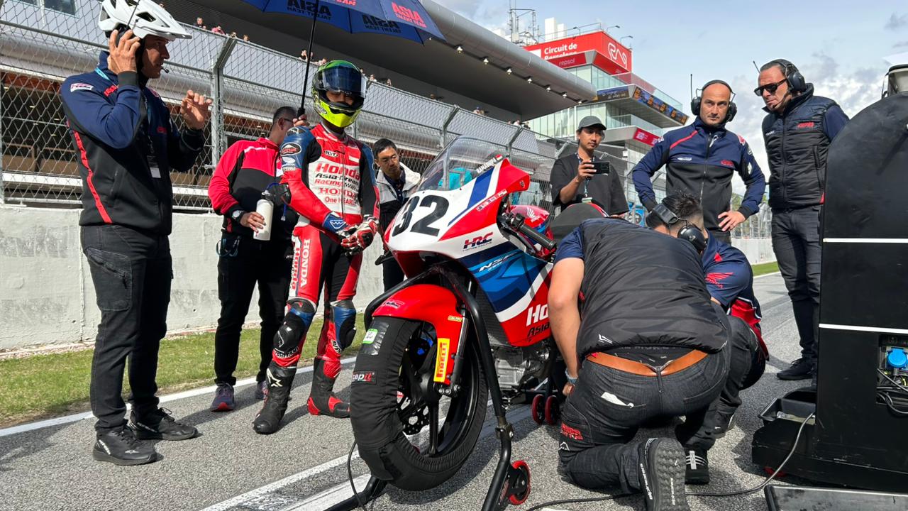 astra honda motor, astra honda racing team, european talent cup, kiandra ramadhipa, Ramadhipa, Curhat Kiandra Ramadhipa Start Posisi 24 Bisa Finish Terdepan di ETC Catalunya