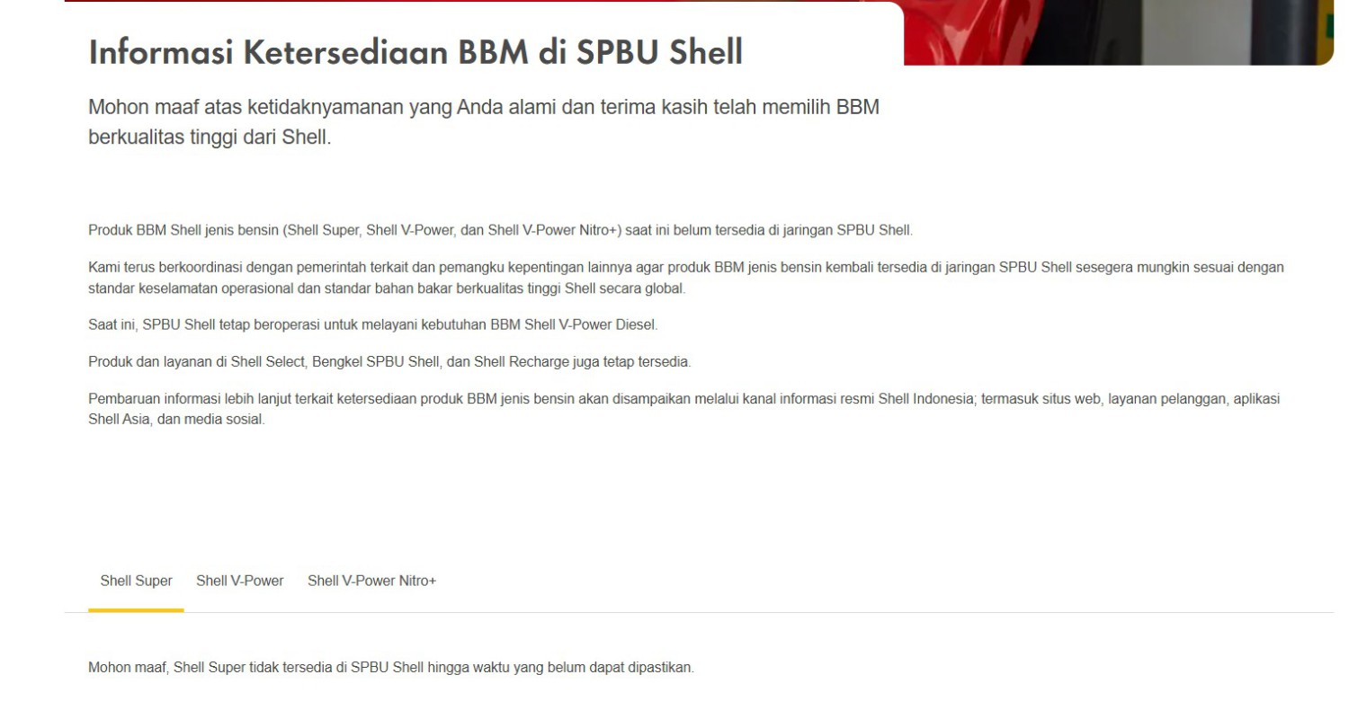 vivo, informasi, shell, November 2025, Harga Bensin Swasta Turun, Bagaimana dengan Ketersediaan Stoknya?