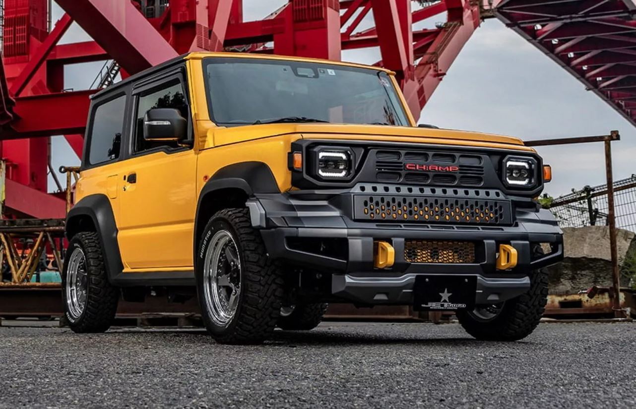 jepang, Suzuki Jimny, Toyota Hilux Rangga, land cruiser FJ, ill Garage, Wajah Sangar Toyota Hilux Rangga Dipasang di Suzuki Jimny, Begini Wujudnya