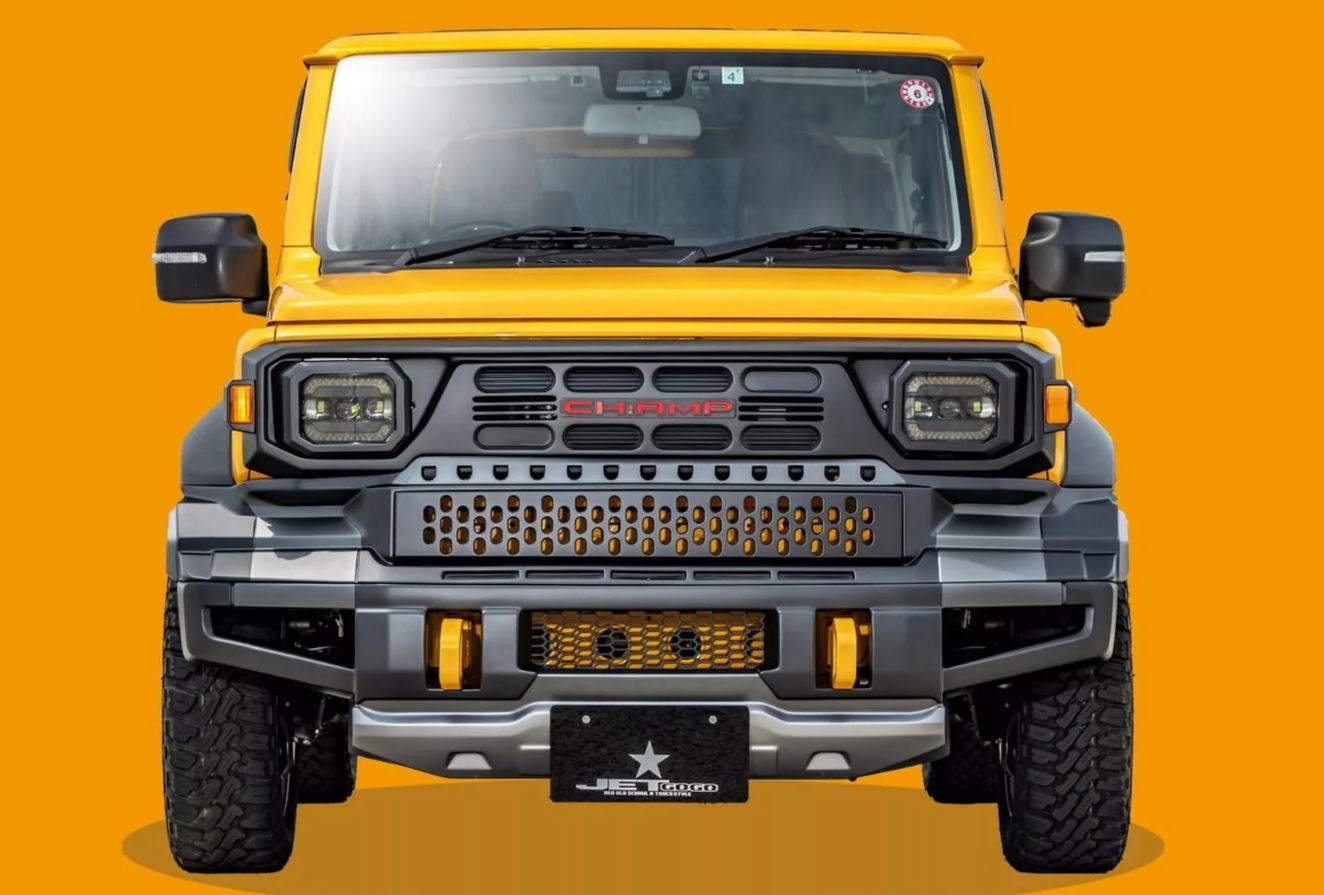 jepang, Suzuki Jimny, Toyota Hilux Rangga, land cruiser FJ, ill Garage, Wajah Sangar Toyota Hilux Rangga Dipasang di Suzuki Jimny, Begini Wujudnya