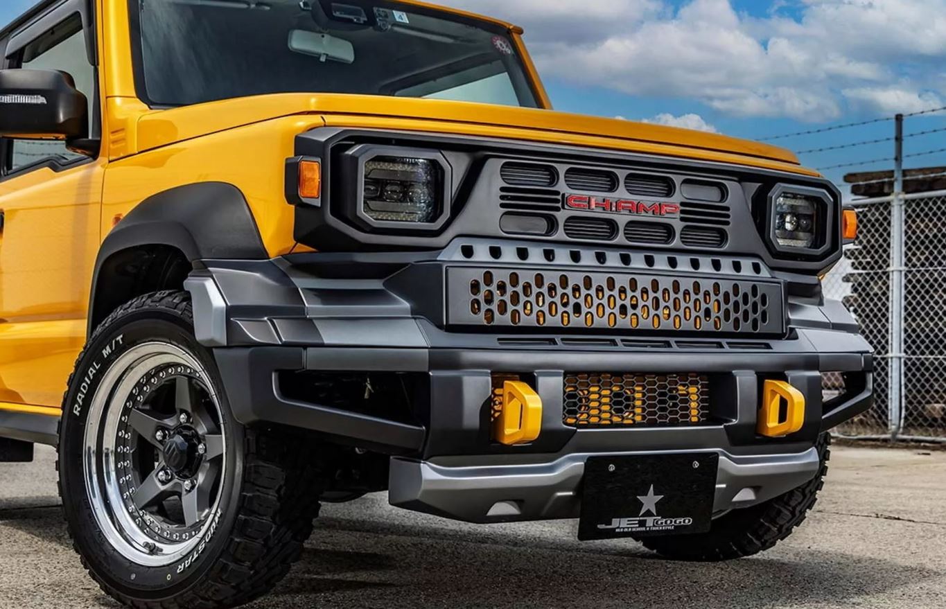 jepang, Suzuki Jimny, Toyota Hilux Rangga, land cruiser FJ, ill Garage, Wajah Sangar Toyota Hilux Rangga Dipasang di Suzuki Jimny, Begini Wujudnya