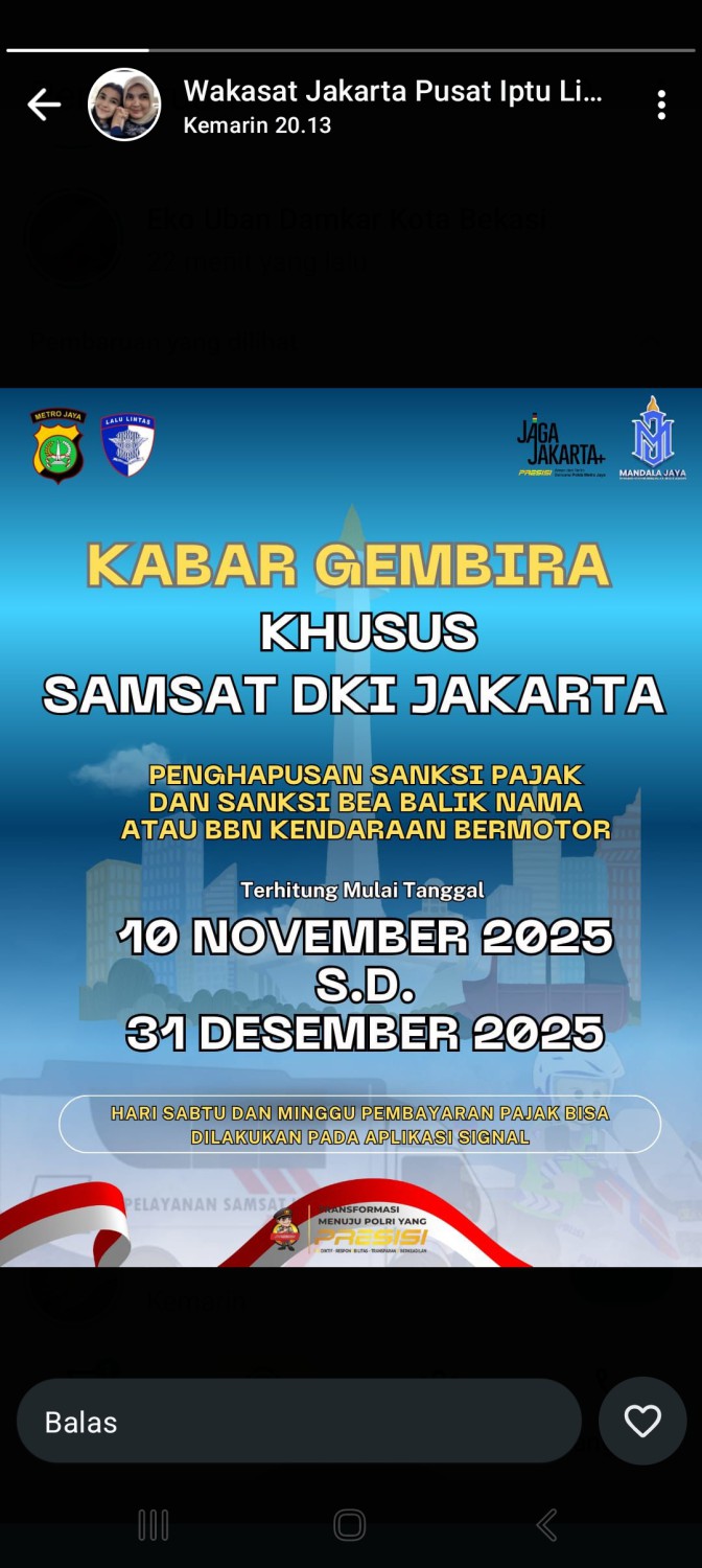 denda pajak dihapus, Balik Nama Kendaraan Gratis, pemutihan pajak jakarta, Biaya Balik Nama Kendaraan Gratis, Pemutihan DKI Jakarta, Nikmati, Ikut Program Hapus Denda Pajak dan Balik Nama Kendaraan DKI Jakarta Wajib Bawa Dokumen Ini