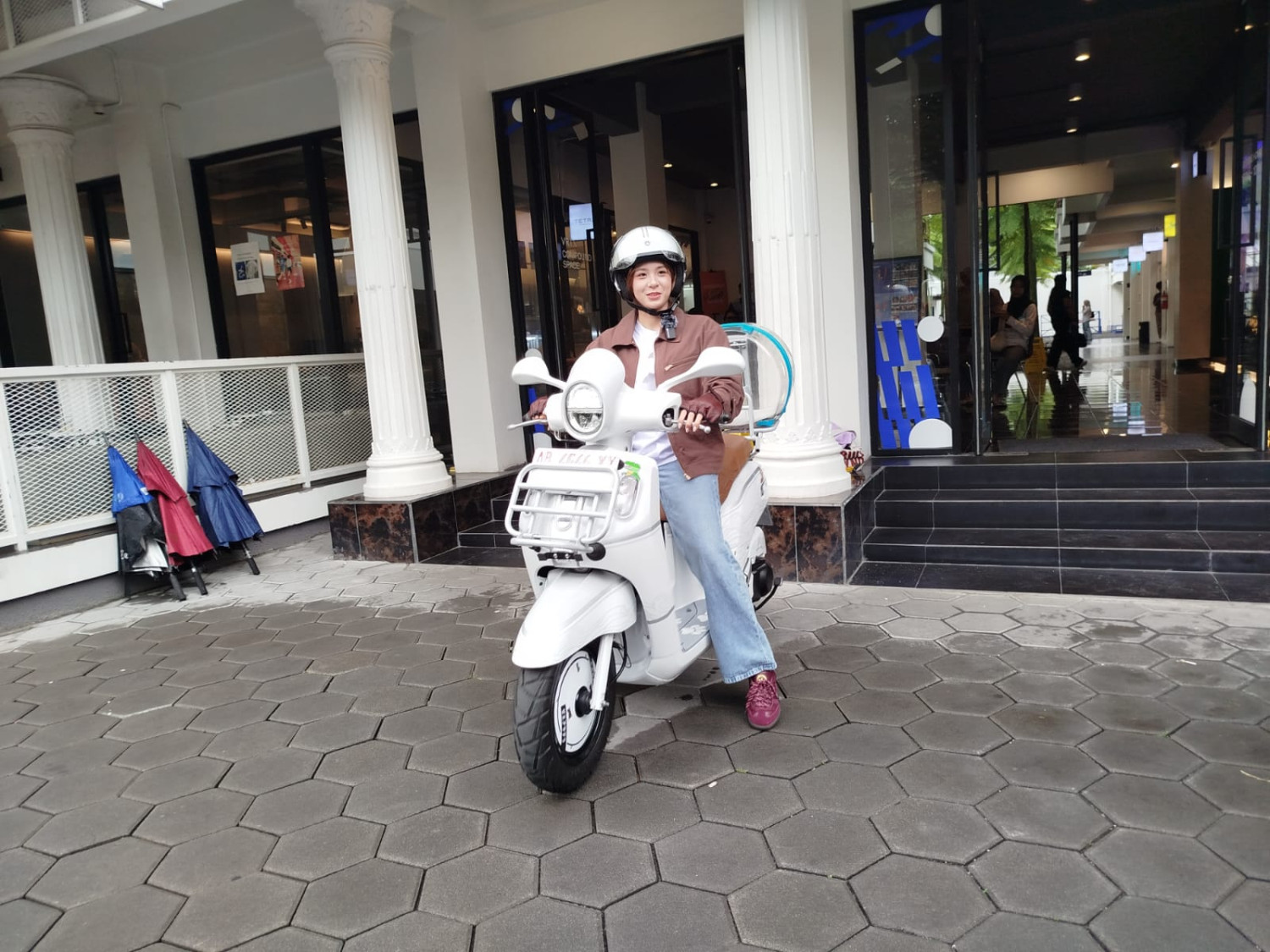 yamaha, Yamaha Fazzio, Fazzio, Zee Asadel, Fazzio Youth Festival, Fazzio Youth Festival 2025, Si Cantik Zee Asadel Gak Takut Basah, Hujan-hujanan Jadi Leader City Touring Fazzio Youth Festival Yogyakarta 2025