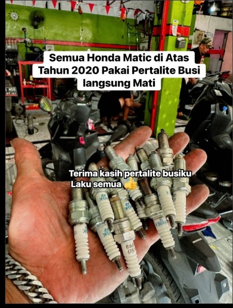 pertalite, busi, busi motor, Nittera Mobility Indonesia, Viral Busi Motor Mendadak Mati Usai Isi Bensin, Ahli Bilang Karena Ini
