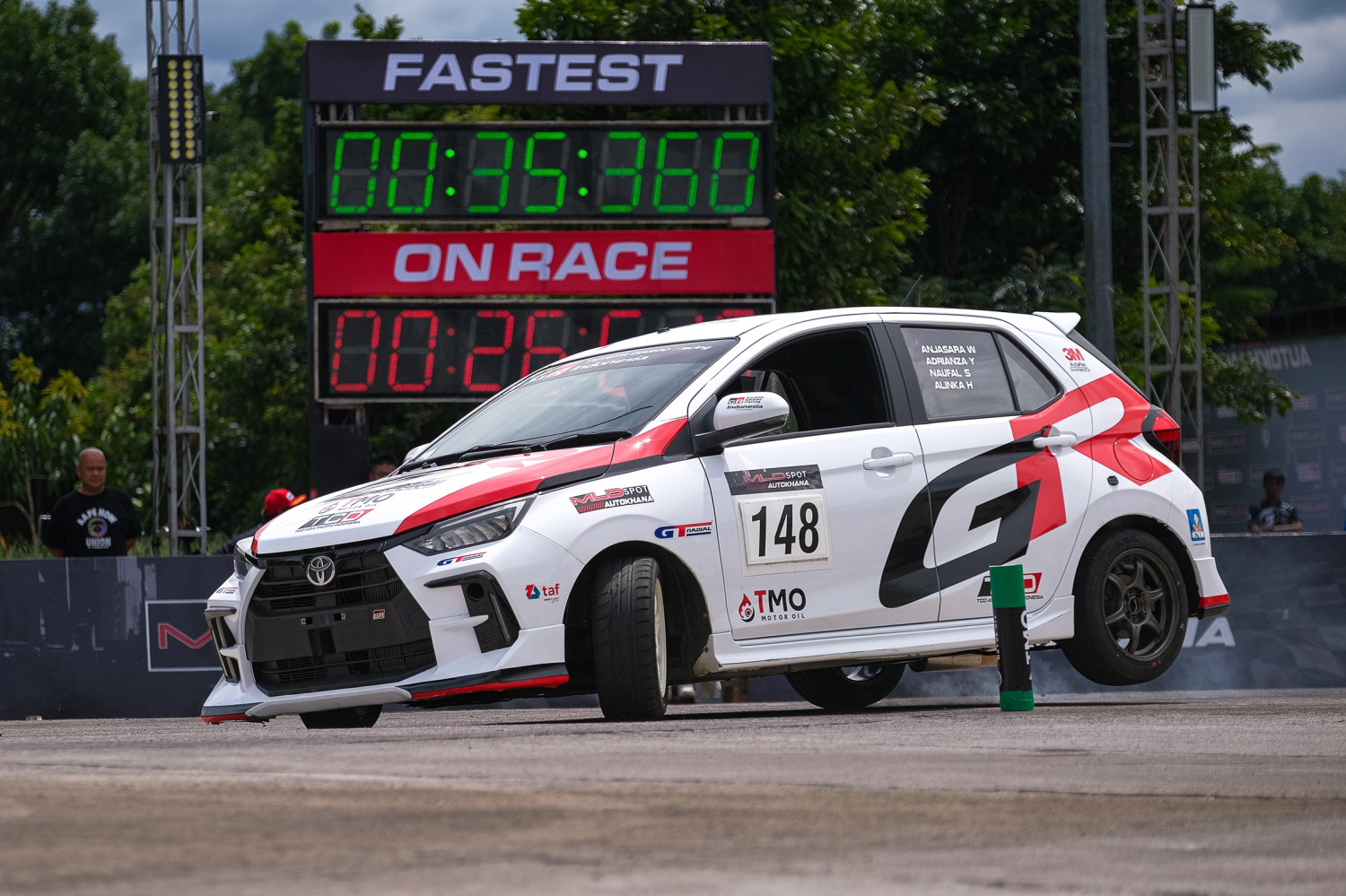 kejurnas slalom, Toyota Gazoo Racing, Toyota Gazoo Racing Indonesia (TGRI), autokhana, New Agya GR Sport, Modal New Agya GR Sport, TGRI Borong Semua 6 Gelar Juara Kejurnas Slalom 2025