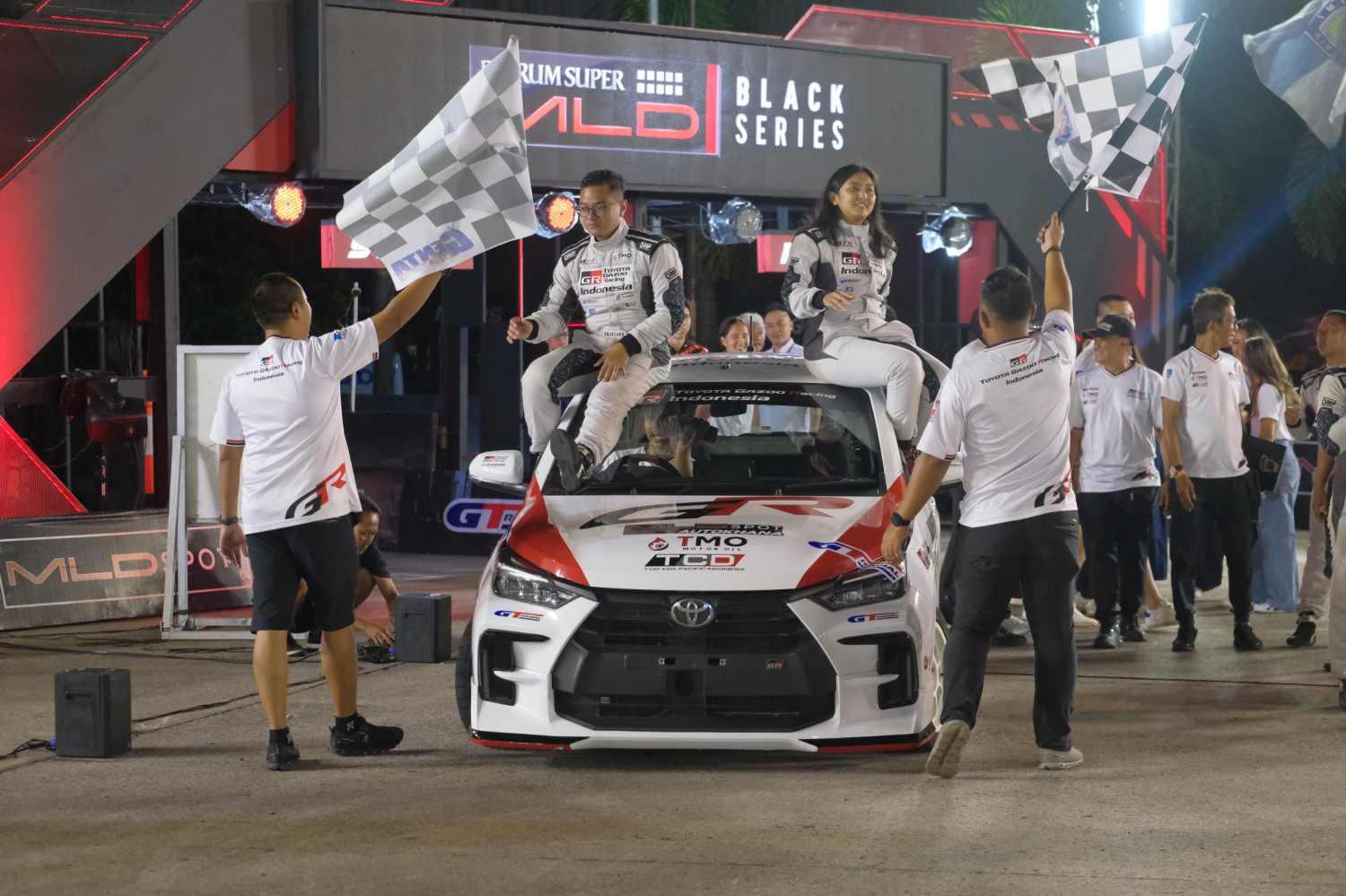 pembalap wanita, alinka hardianti, slalom, Toyota Gazoo Racing Indonesia, Amankan 4 Podium, Alinka Hardianti Juara Kelas Wanita Kerjurnas Slalom 2025
