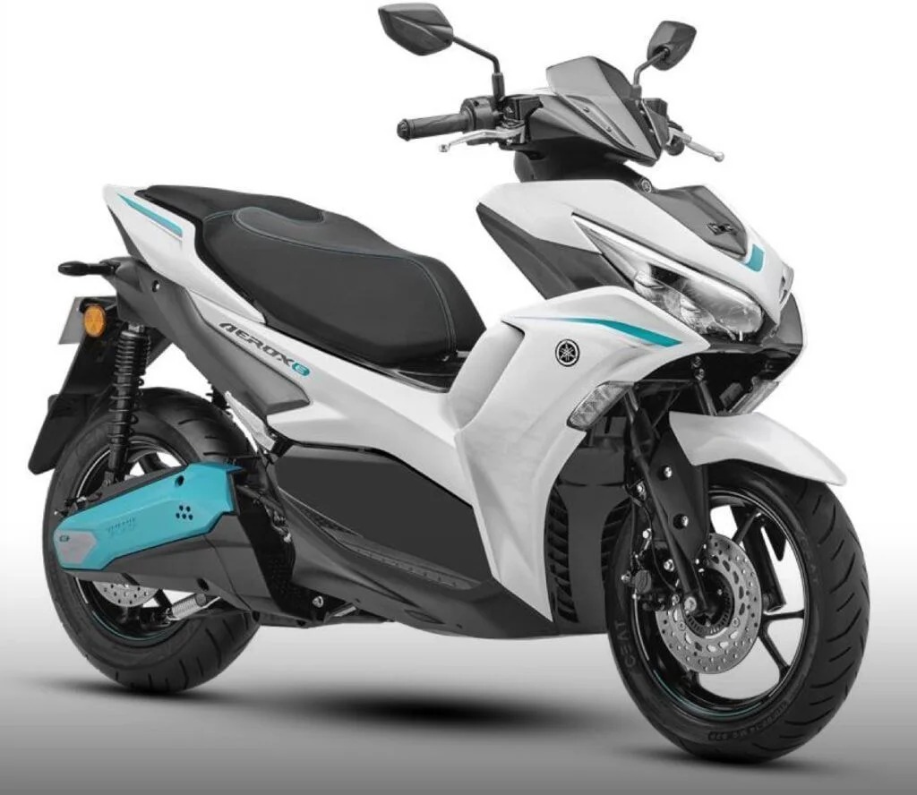 motor listrik yamaha, yamaha india, Yamaha Aerox listrik, yamaha aerox-e, Aerox-E, Aerox Versi Tanpa Knalpot Dirilis, Mesin Diganti Baterai yang Mampu Tempuh 106 Km