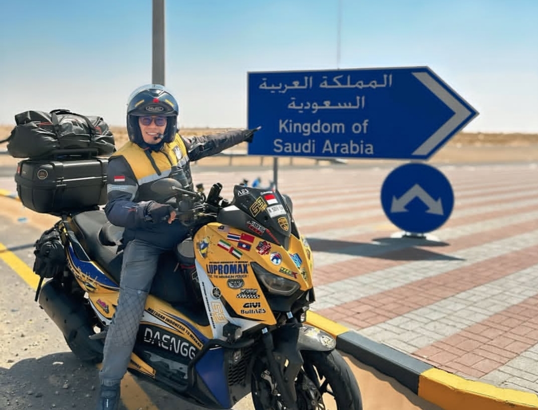 yamaha, mekah, turing, yamaha xmax, xmax, Turing Indonesia-Mekah, Turing Indonesia-Mekah, Rider XMAX Ini Ceritakan Pengalaman Melintasi 12 Negara