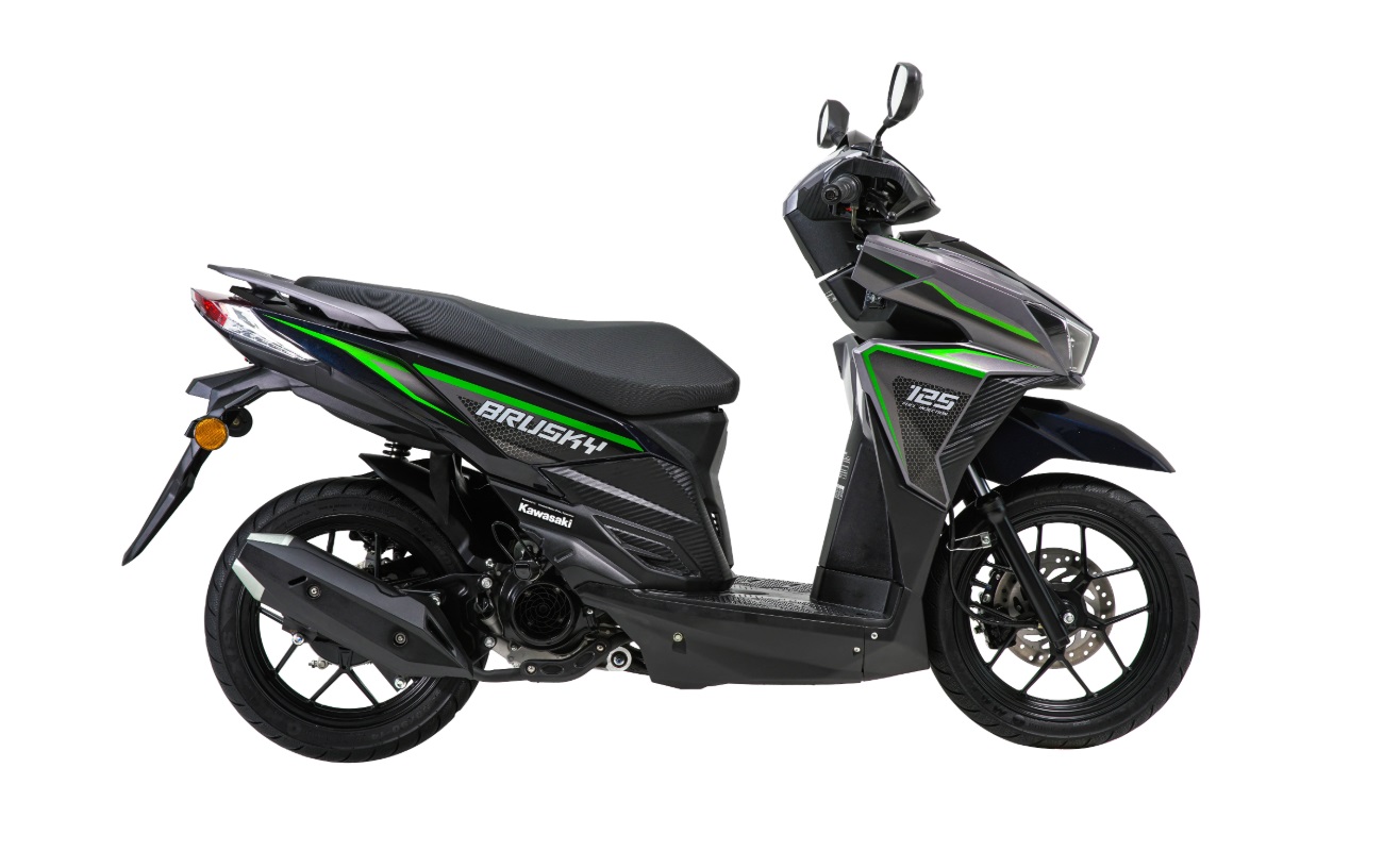 honda vario 125, kawasaki brusky 125, brusky 125, matic kawasaki, Harga Rp 21 Jutaan Kawasaki Luncurkan Matic 125 Cc, Mirip Vario 125?