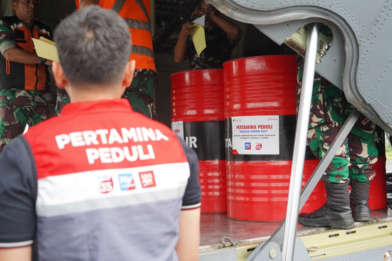 pertamina, sumatera, Dexlite, pertamina patra niaga, Avtur, Pertamina Pasok Ribuan Liter Avtur dan Dexlite Dalam Percepatan Penanganan Bencana di Sumatera