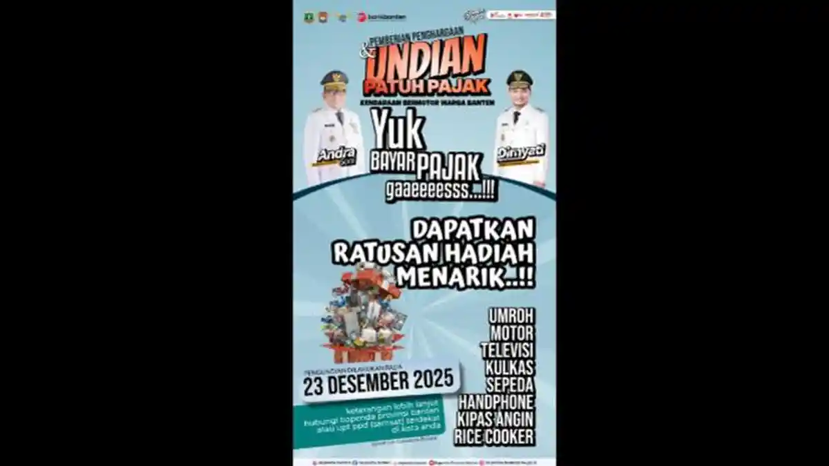 pajak kendaraan, bayar pajak kendaraan, Samsat Cikokol, Bayar Pajak Hadiah Umrah, Bayar Pajak Hadiah Motor, Asyik, Bayar Pajak Kendaraan di Banten Otomatis Jadi Calon Pemenang Motor Sampai Umrah
