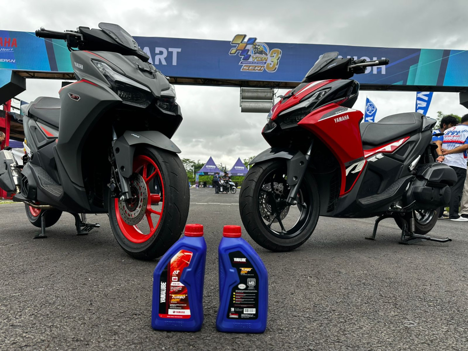yamaha aerox, oli yamalube, Yamalube Turbo Matic, Yamaha Cup Race 2025, Drag Battle, Yamalube Turbo Matic Drag Battle Disambut Fantastis, Kelebihan Oli Jadi Sorotan