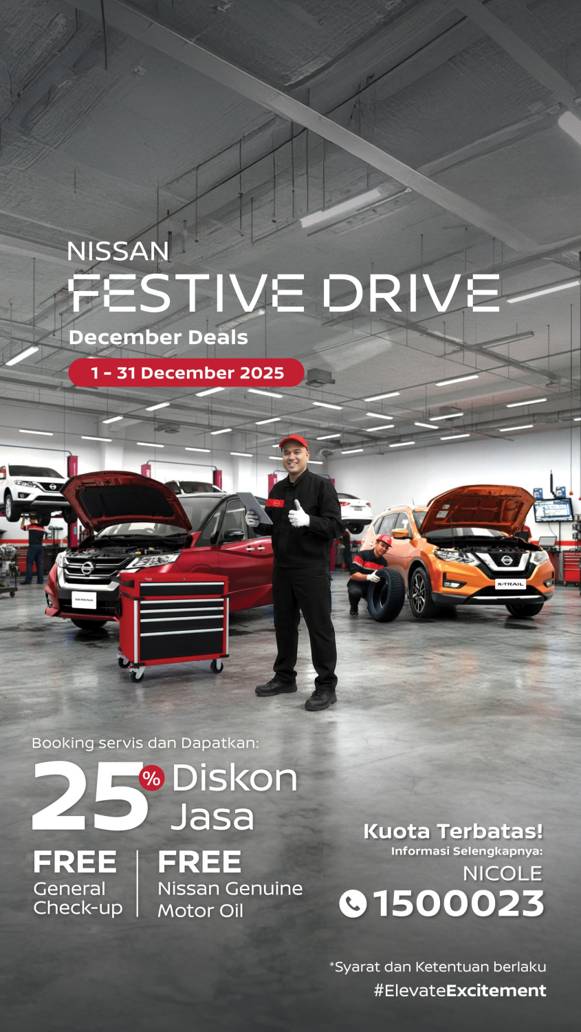 nissan, nissan indonesia, general check up, Kuota Terbatas, Nissan Luncurkan Festive Drive untuk Perawatan Kendaraan