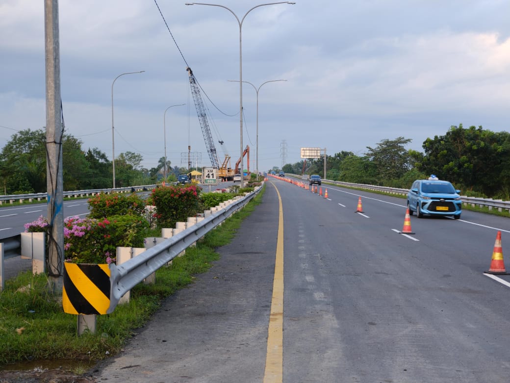 pt jasa marga, Jasamarga, tol Medan-Kualanamu-Tebing Tinggi (MKTT), tol medan, Ruas Tol Medan- Kualanamu-Tebing Tinggi Dibuka dengan Skema Contraflow