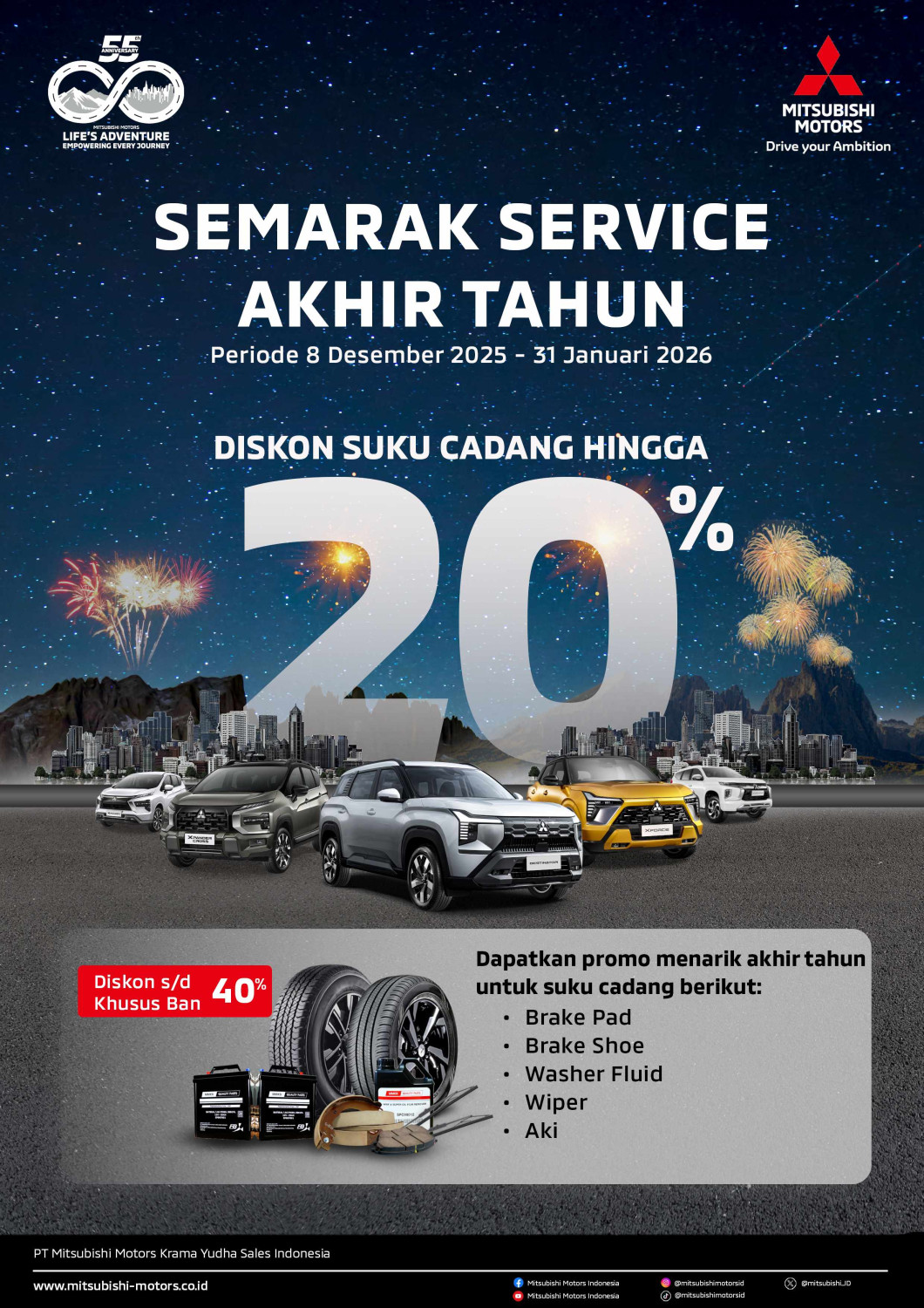 2025, PT Mitsubishi Motors Krama Yudha Indonesia, program spesial, Tahun Baru 2026, Program Spesial Akhir Tahun 2025 dan Tahun Baru 2026 dari Mitsubishi