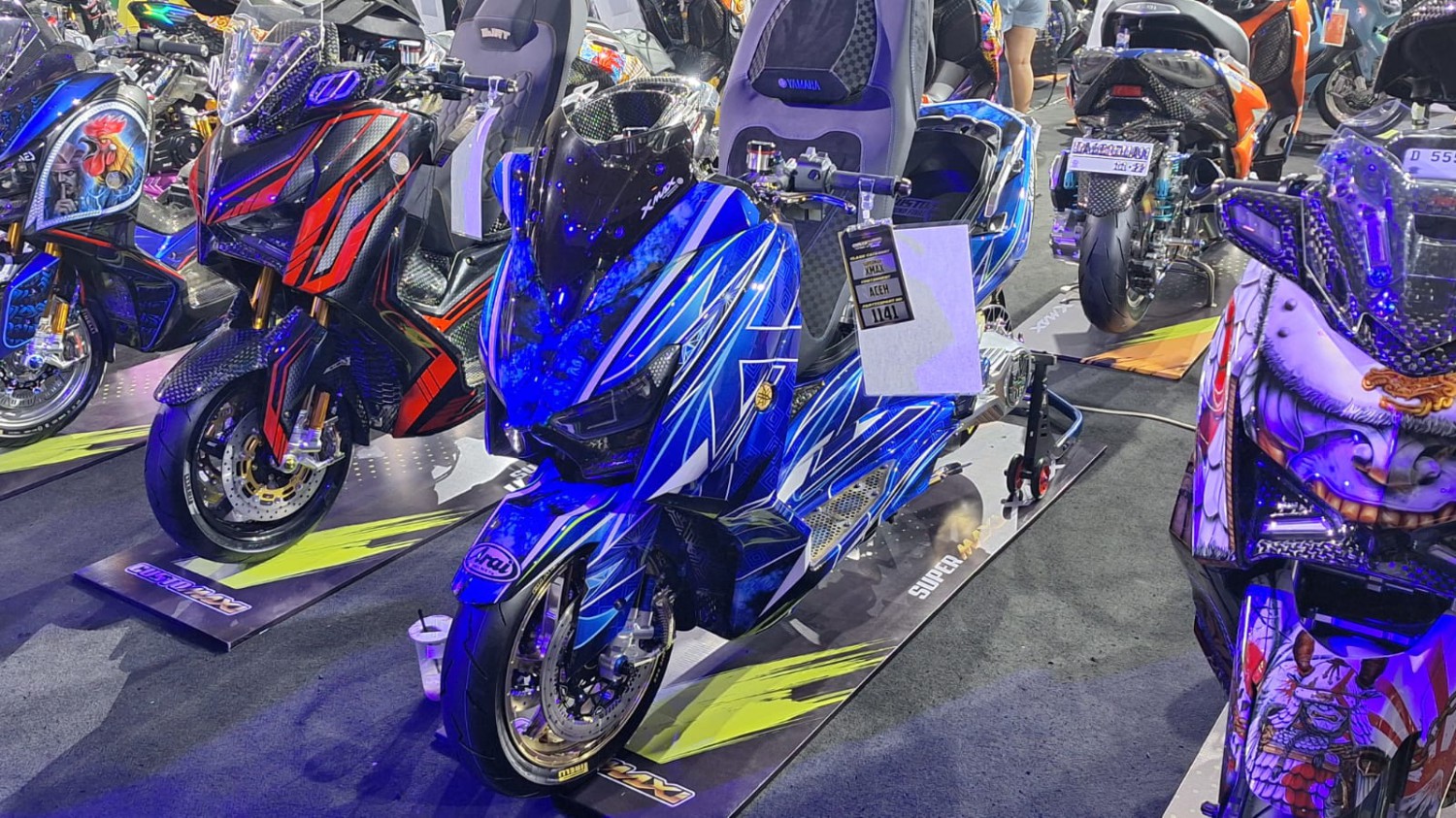 yamaha, yamaha xmax, xmax, CustoMAXi 2025, Bisa Hidupkan Mesin Pakai Suara, Ini Dia Yamaha XMAX King Of MAXI CustoMAXI 2025
