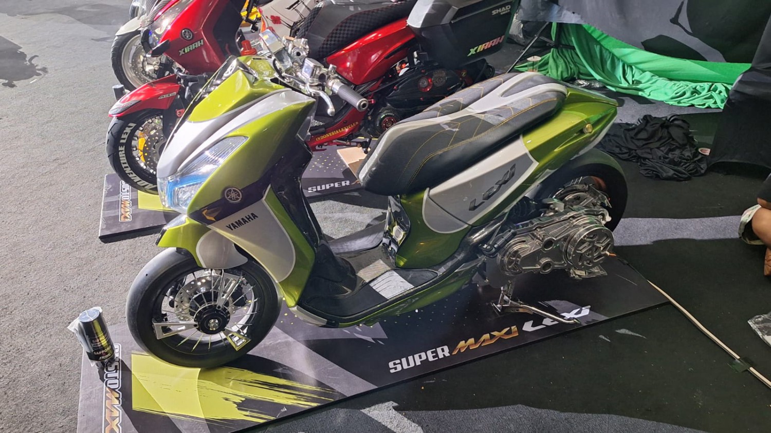 Yamaha Lexi, maxi, maxi yamaha, CustoMAXi 2025, Hampir Semua Part Kustom, Ini Detail Modif Lexi Juara CustoMAXI 2025