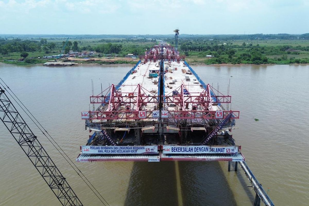 Sungai Musi, Tol Palembang-Betung, hutama karya, Tol Kramasan-Pangkalan Balai, Box Balance Cantilever, Mengenal Box Balance Cantilever, Metode Tol Palembang-Betung Seberangi Sungai Musi 380 Meter