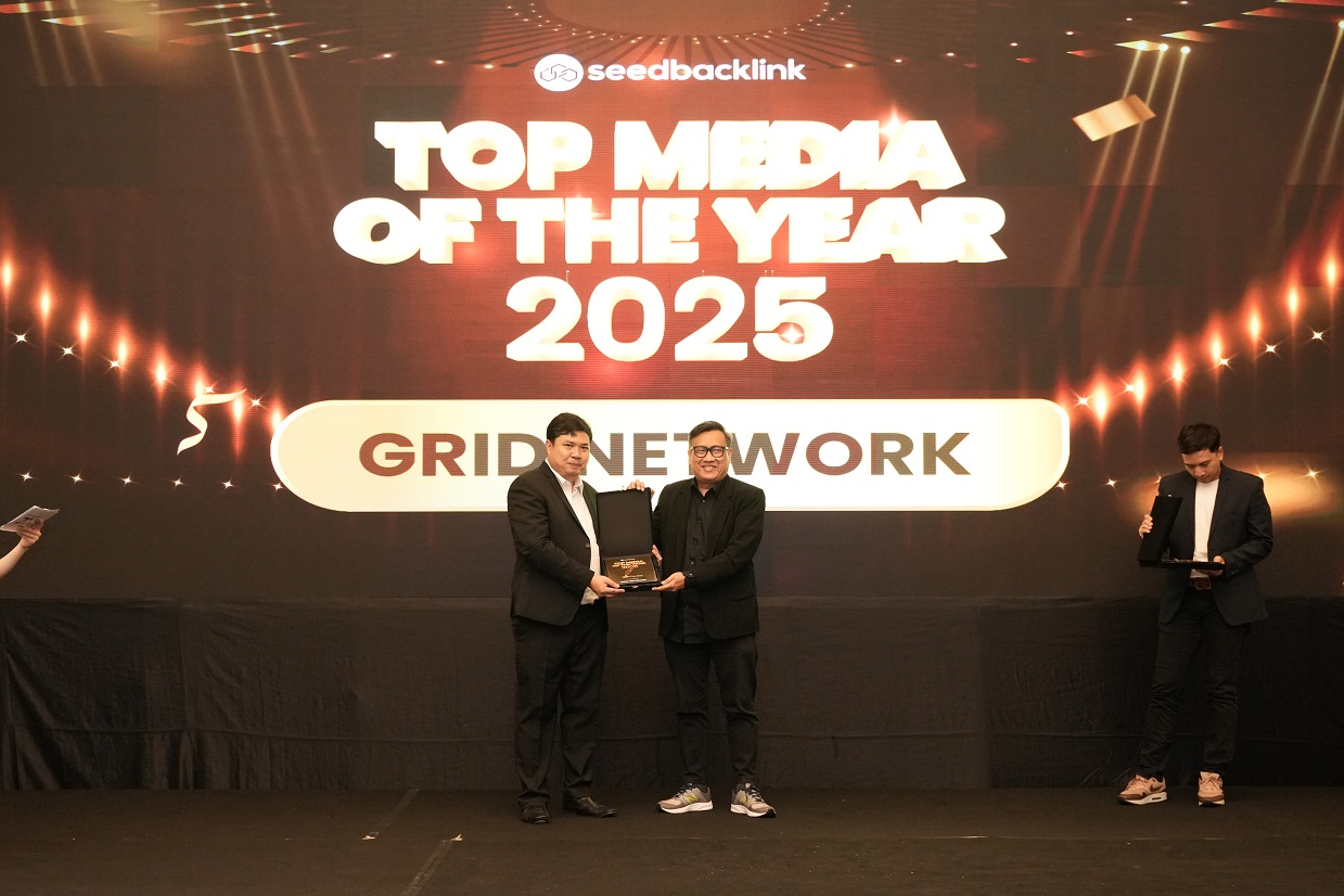 kompas gramedia, grid network, seedbacklink Summit 2026, media of the year 2025, David Togatorop, Membanggakan, Grid Network Sabet Penghargaan Media of The Year 2025 di Seedbacklink Summit 2026