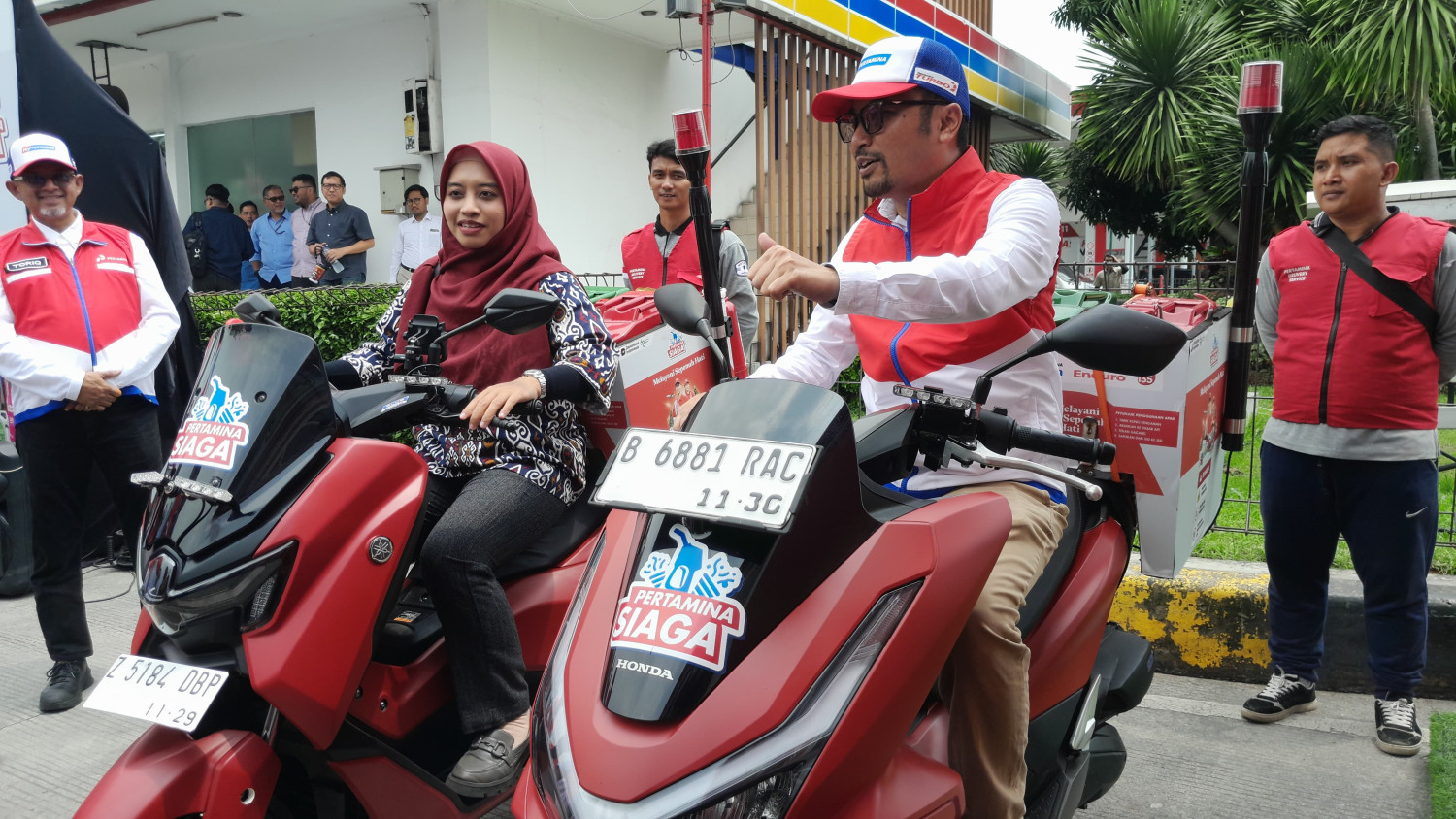 SPBU, pertamina, motoris Pertamina, NMAX dan PCX Bakal Masuk Tol, Jadi Penyelamat Mobil Kehabisan Bensin di Jalur Mudik