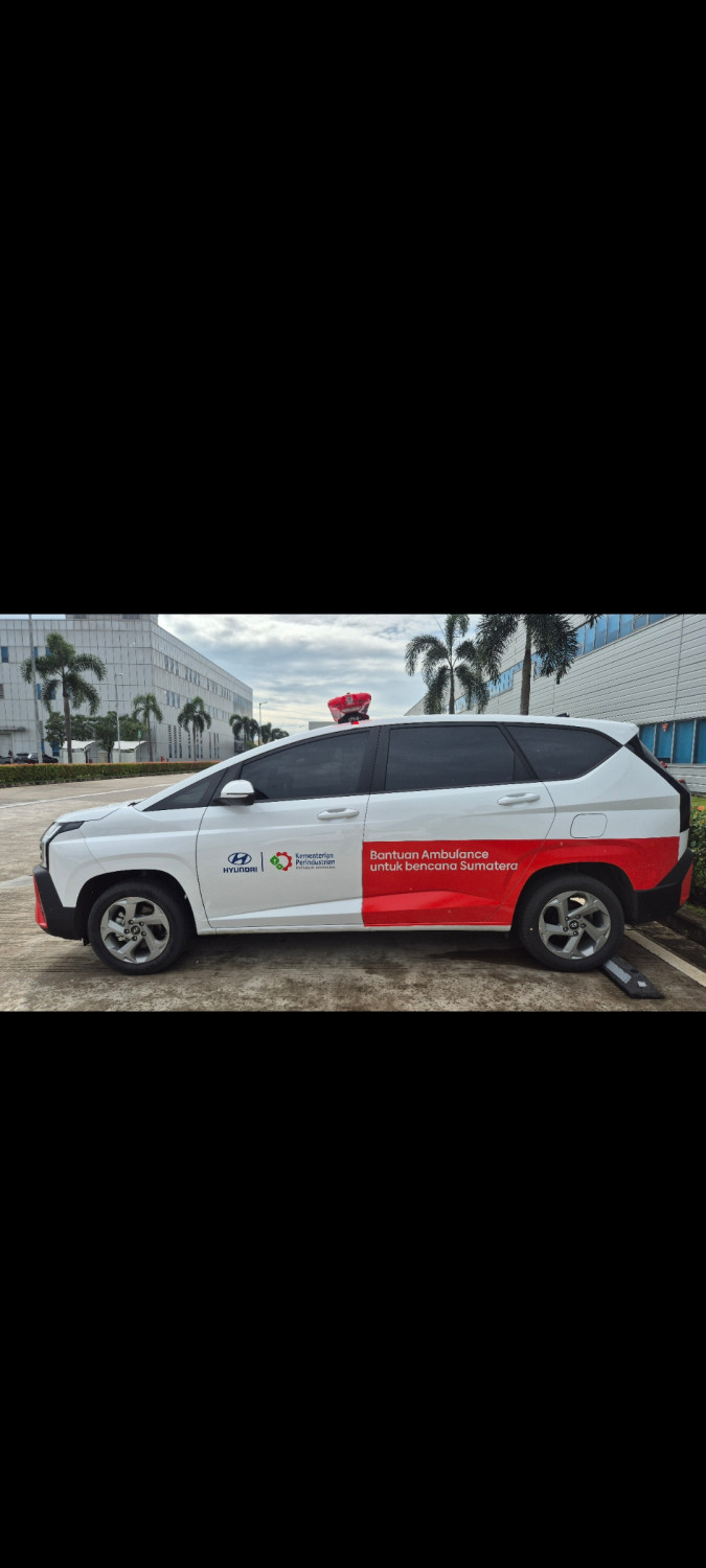 Hyundai, sumatera, PT Hyundai Motor Manufacturing Indonesia, Stargazer Cartenz, Bencana Sumatera, Stargazer Cartenz Disulap Jadi Ambulans, Siap Bantu Korban Bencana Sumatera