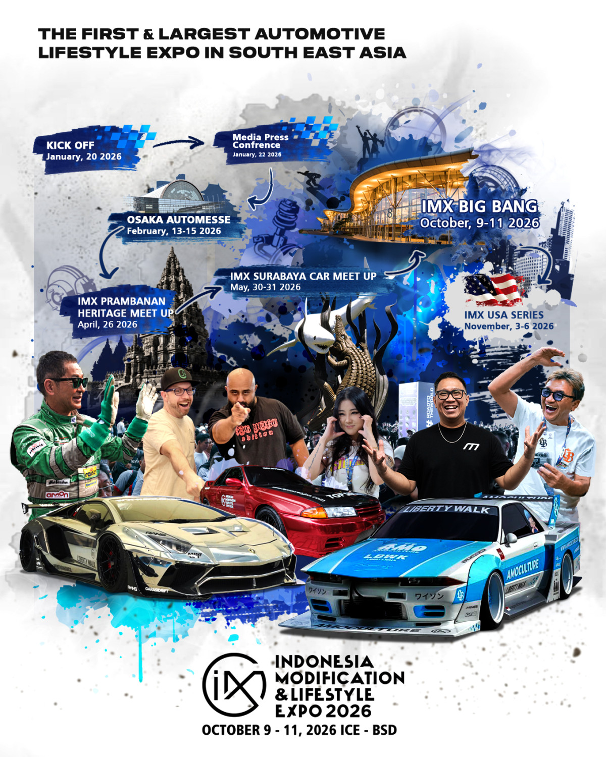 IMX USA Series, IMX 2026, IMX Prambanan Heritage Meet Up, IMX Surabaya Car Meet Up, IMX Big Bang 2026, Sederet Agenda Besar IMX 2026, Sudah Dimulai Sejak Bulan Januari Ini