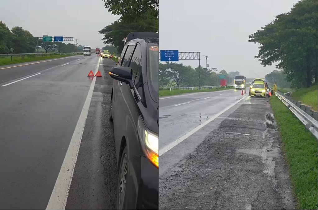 honda brio, tol cipali, toyota alphard, GWM Tank 500, Pecah Ban Tol Cipali, Alphard, Brio dan Tank 500 Hybrid Pecah Ban di Tol Cipali, Lokasi dan Waktu Bersamaan