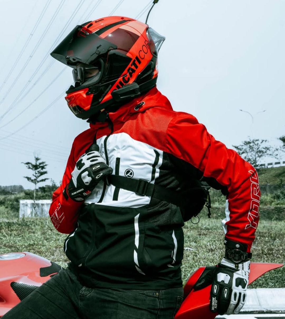 jaket riding, apparel lokal, YORC, jaket riding Strayline, inner protector Flexcore, Motoran Harian Sampai Touring, Ini Target Pengguna YORC