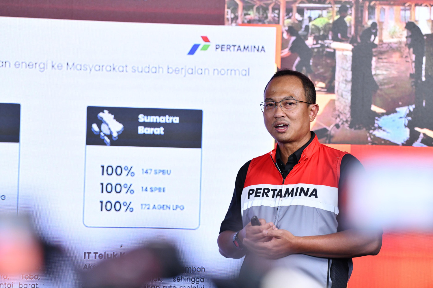 SPBU, pertamina, arya dwi paramita, Bencana Sumatera, SPBU Pertamina di Wilayah Terdampak Bencana Sumatera Pulih 100 Persen