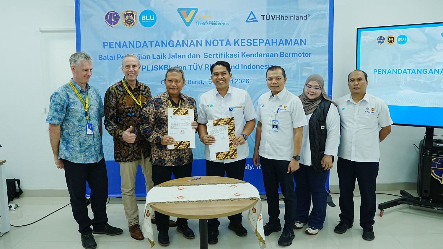 uji tabrak, Uji kendaraan bermotor, TÜV Rheinland Indonesia, TÜV Rheinland Gandeng BPLJSKB, Standar Uji Kendaraan Indonesia Dibuat Naik Kelas