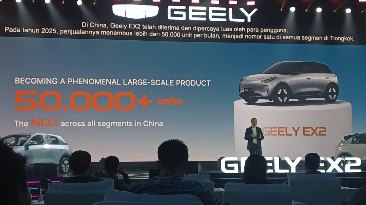 mobil baru, mobil listrik, Geely Auto Indonesia, Geely EX2, Chen Binghua, Seputar Fakta Geely EX2, Fakta Keempat Bikin Panas Dingin Merek Lain