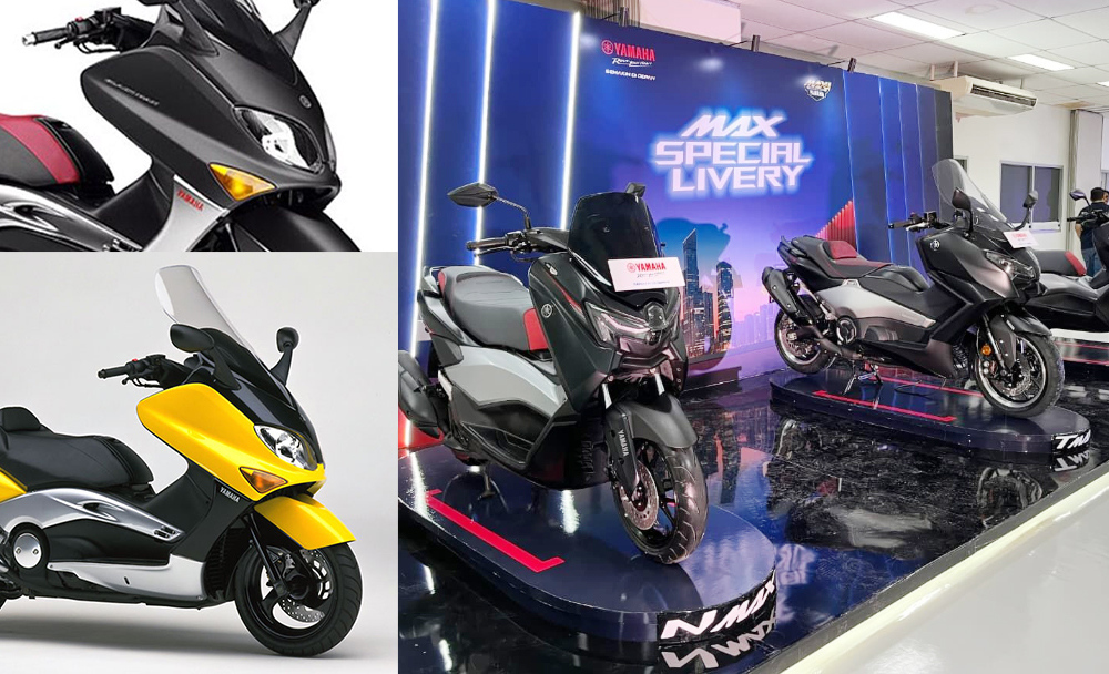 NMAX, xmax, TMAX 560, maxi special livery, Dua Motor Ini Jadi Inspirasi NMAX, XMAX dan TMAX Special Livery 25th Anniversary