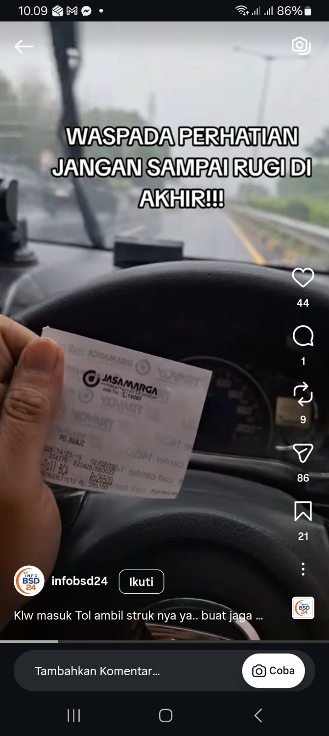 jalan tol, Pecah Ban, struk bayar tol, struk tol, Pecah Ban di Jalan Tol Gagal Klaim Gara-gara Tak Ada Struk, Ini Kata Jasa Marga