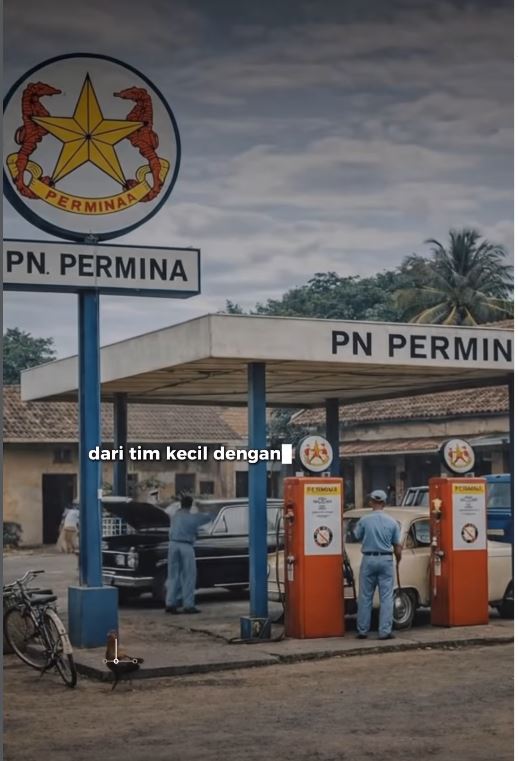 sejarah pertamina, PN Permina, PN Pertamin, Sejarah Logo Pertamina, Kuda Laut Pertamina, Kangen Masa Itu, Pertamina Awal Masih Bernama Permina Dengan Logo Kuda Laut Kembar