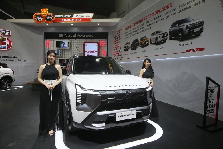 mitsubishi, Mitsubishi XForce, Mitsubishi Destinator, Rayakan Anniversary ke-55, Mitsibishi Hadir di IIMS dengan Destinator dan Xforce Edisi Spesial