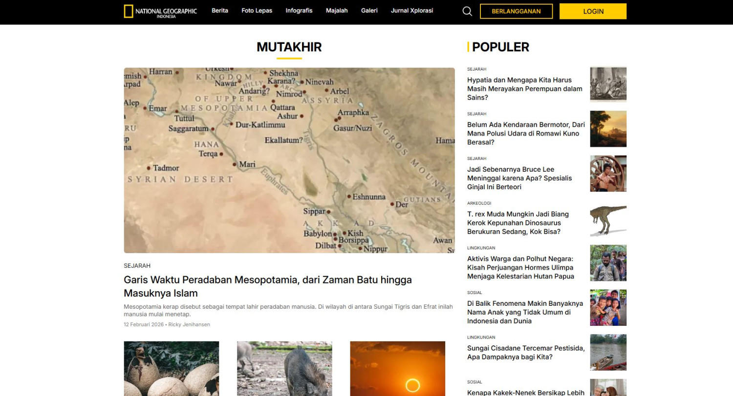 national geographic, National Geographic Indonesia, NatGeo Indonesia, Website National Geographic Indonesia, Inilah Wajah Baru National Geographic Indonesia, Resmi Luncurkan nationalgeographic.co.id