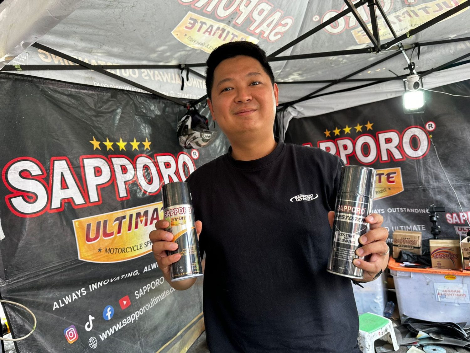 cat pelek motor, Sapporo Ultimate, Sapporo Gaspol, Biaya Cat Pelek Motor, Cat Pelek Motor Bisa Ditunggu, Harga Cuma Rp 110 Ribu di Sapporo Gaspol
