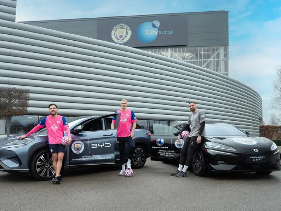 manchester city, denza, BYD Ambil Langkah Besar di Premier League, Kini Jadi Mitra Manchester City