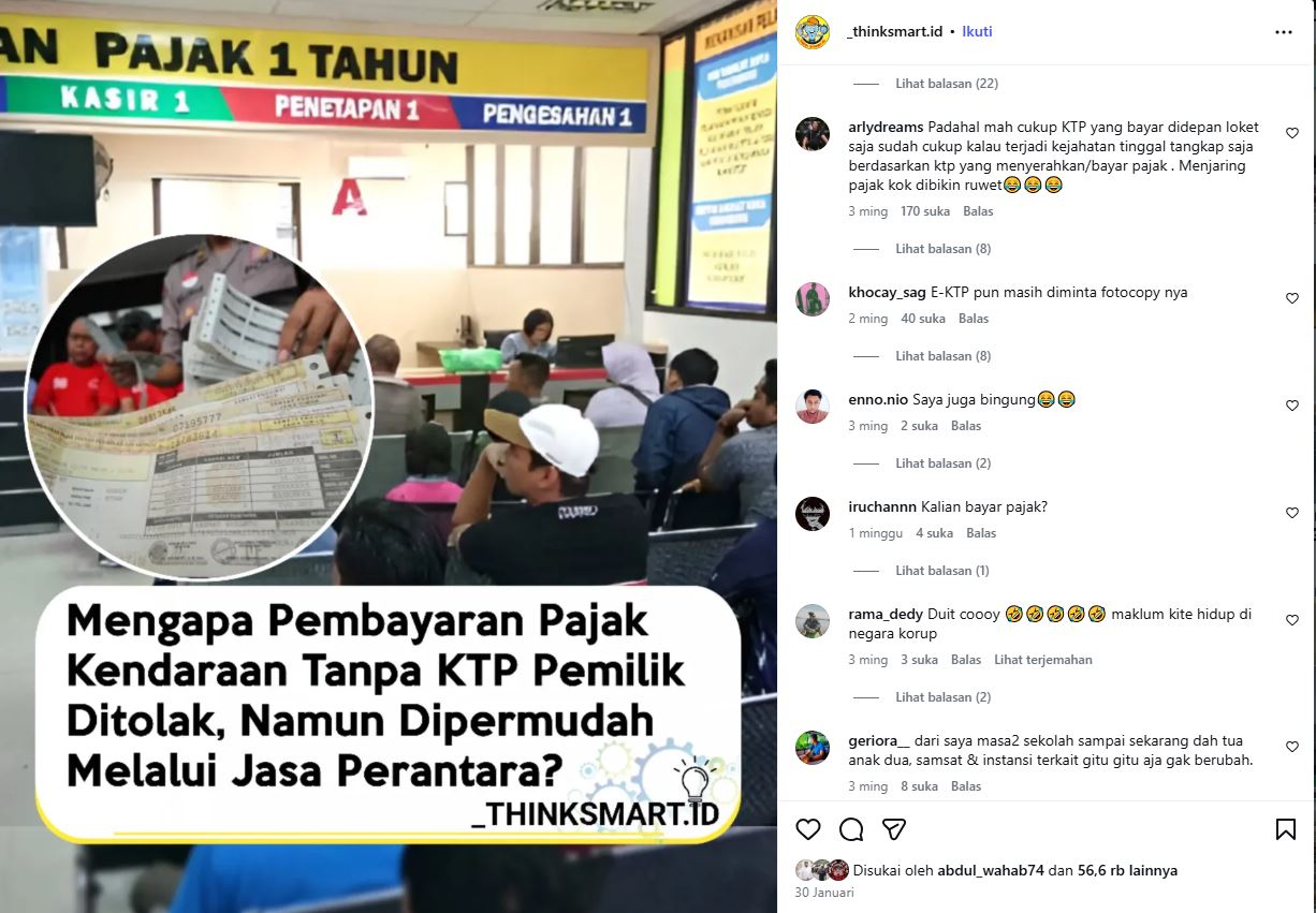 bayar pajak kendaraan, syarat bayar pajak kendaraan, Bayar Pajak Tanpa KTP, Calo Pajak Kendaraan, Pajak Tanpa KTP, Anomali Bayar Pajak Kendaraan di Indonesia, Tanpa KTP Ditolak Tapi Lewat Calo Bisa Mulus