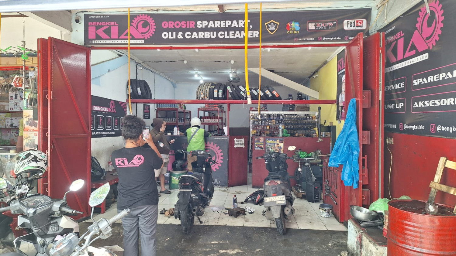 bengkel motor, servis CVT, Bengkel KIA, bengkel motor murah, Punya 9 Cabang, Bengkel Ini Patok Biaya Jasa Servis Seikhlasnya