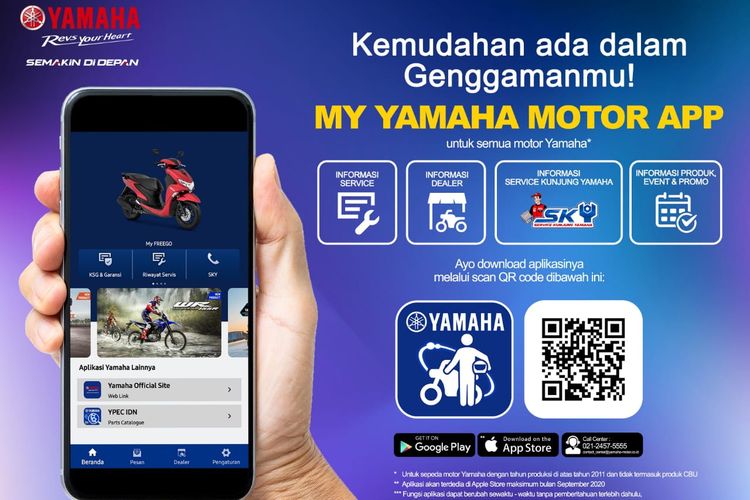 yamaha, Y connect apps, My Yamaha Motor App, y connect, Yamaha Punya Dua Aplikasi Buat Konsumen, Banyak yang Belum Tahu Bedanya