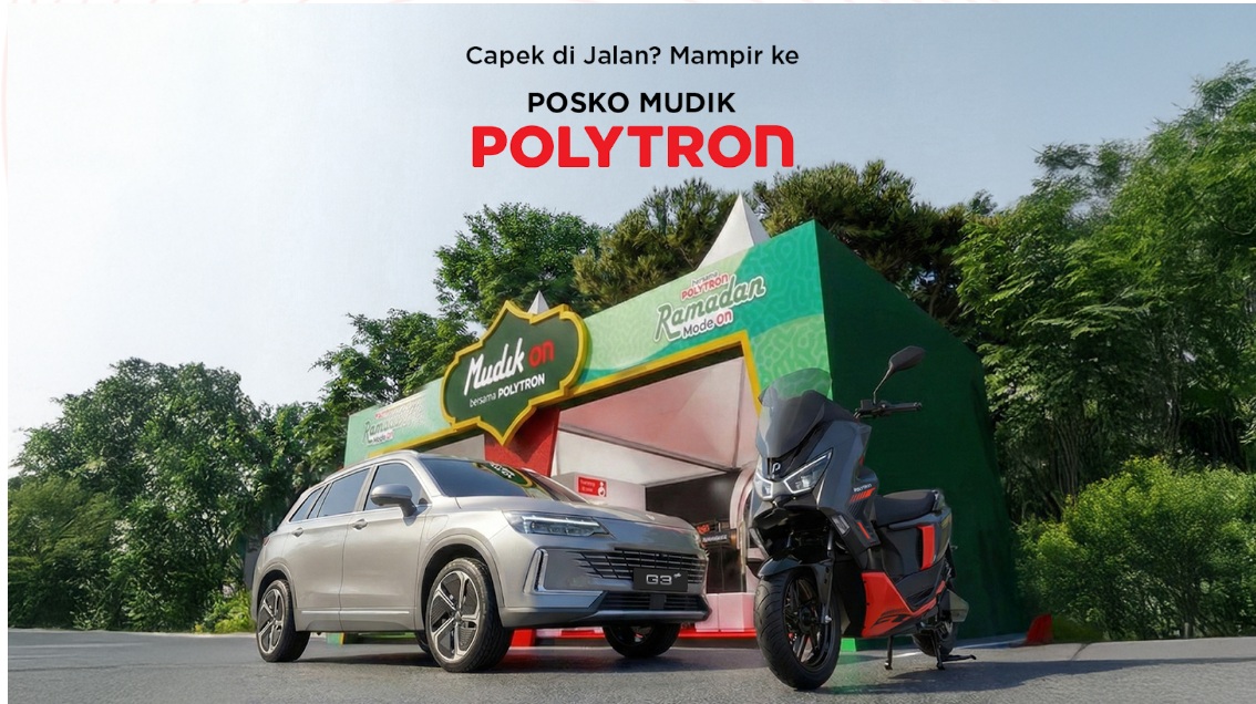 mobil listrik, Polytron G3, Posko Mudik Polytron, Pertama Kali, Polytron Hadirkan Posko Mudik, Ini Fasilitas Yang Disediakan