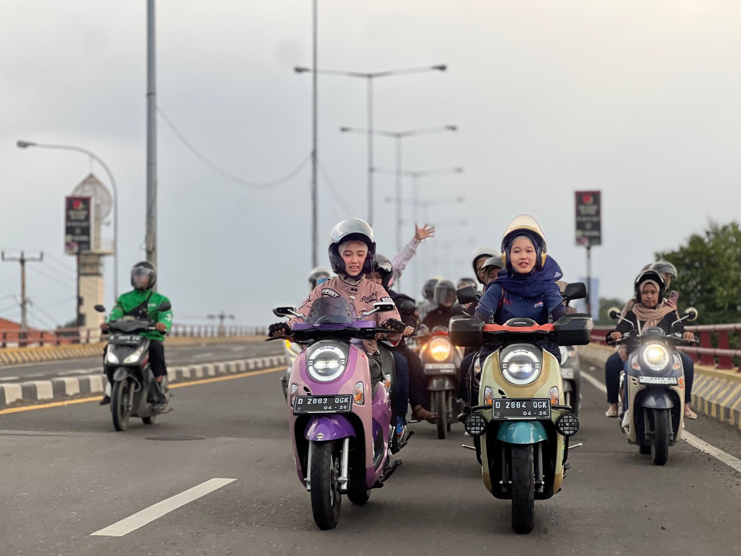 honda scoopy, pt daya adicipta motora (dam), komunitas motor honda, Hijabers Serenity Ride, Pesona Hijabers Scoopy, Menebar Inspirasi dan Solidaritas di Kota Udang