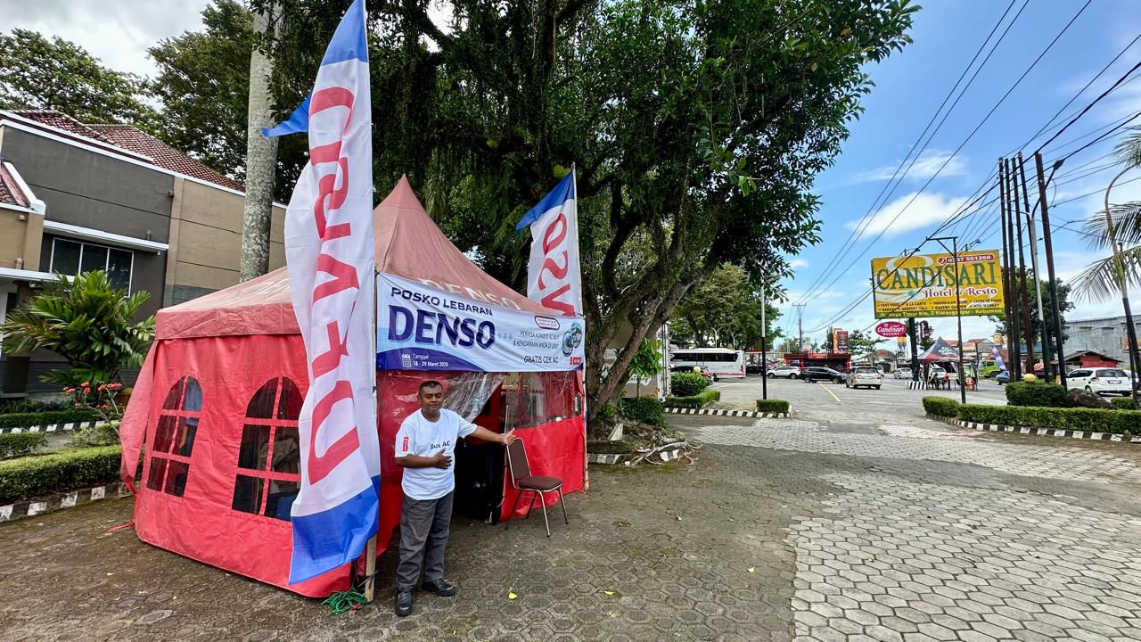 posko mudik, denso, Mudik Lebaran 2026, Denso Hadir di Jalur Mudik Lebaran 2026, Layanan Cek AC Gratis 24 Jam