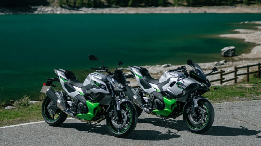 kawasaki, hybrid, moge kawasaki, motor hybrid kawasaki, Kawasaki Z7 Hybrid, kawasaki ninja 7 hybrid, Kawasaki Z7 dan Ninja 7 Hybrid Kini Makin Pintar, Bisa Pindah Mode EV di Kecepatan 60 Km/jam